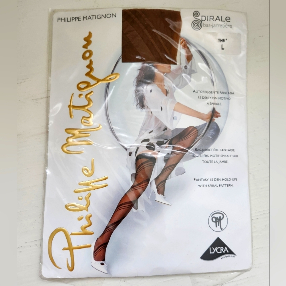 Spiral Thigh High Panty Hose Nude Colour